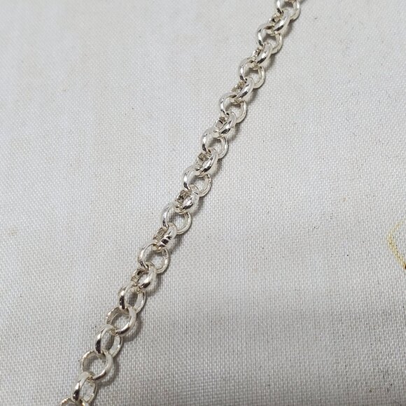 Vetta silver Link necklace with a central decorative element - Picture 8 of 10